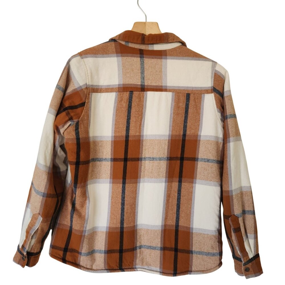 Victory Outfitters Plaid Snap Front Sherpa Lined Flannel Shirt Jacket Cozy - Picture 2 of 11